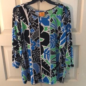 Large Tropical tunic top by Ruby Road.